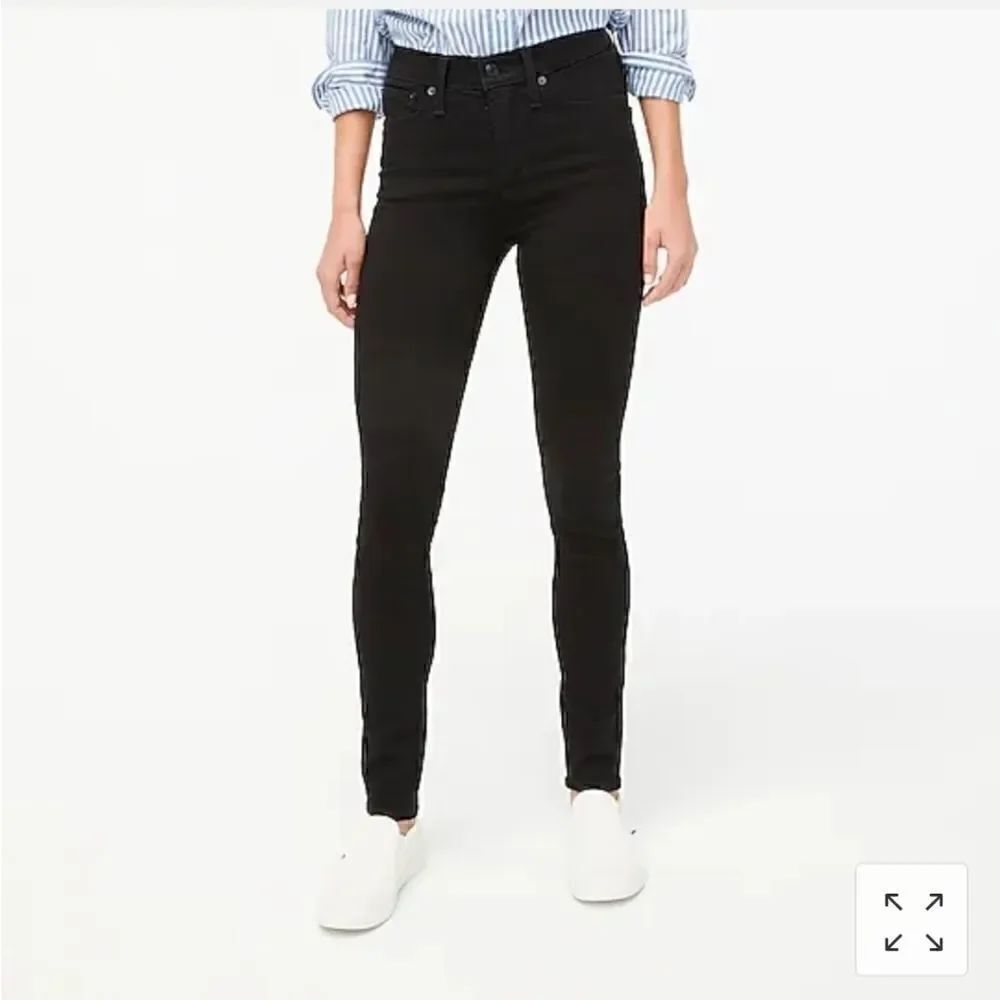J. CREW 10" highest-rise black skinny jean 25